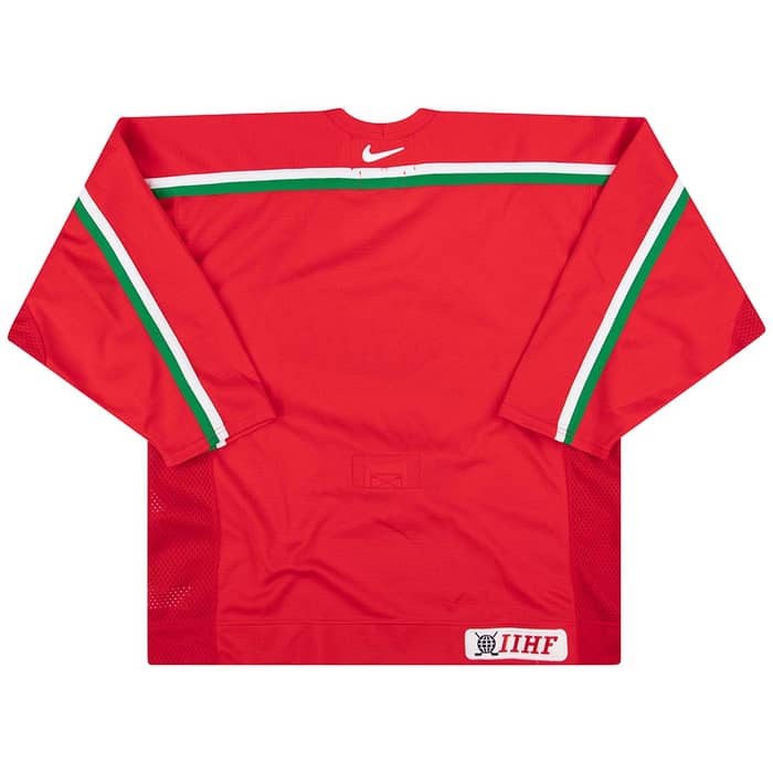 1998-02 Belarus National Hockey Team Authentic Nike Jersey (Home) XL