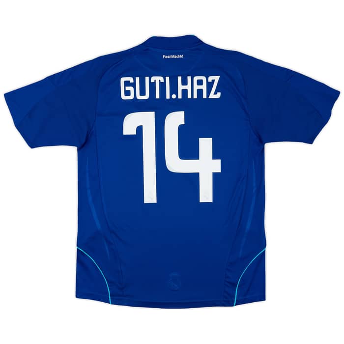 2008-09 Real Madrid Away Shirt Guti.Haz #14 - 5/10 - (XL.Boys)