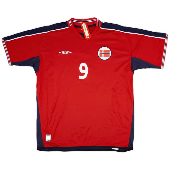 2003-04 Norway Home Shirt Flo #9 (XL)