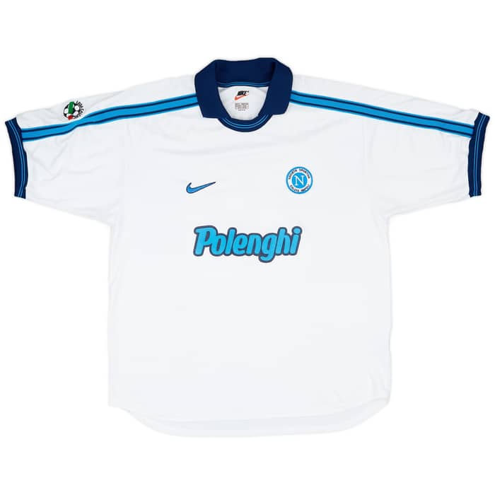 1998-99 Napoli Match Issue Away Shirt Schwoch #30