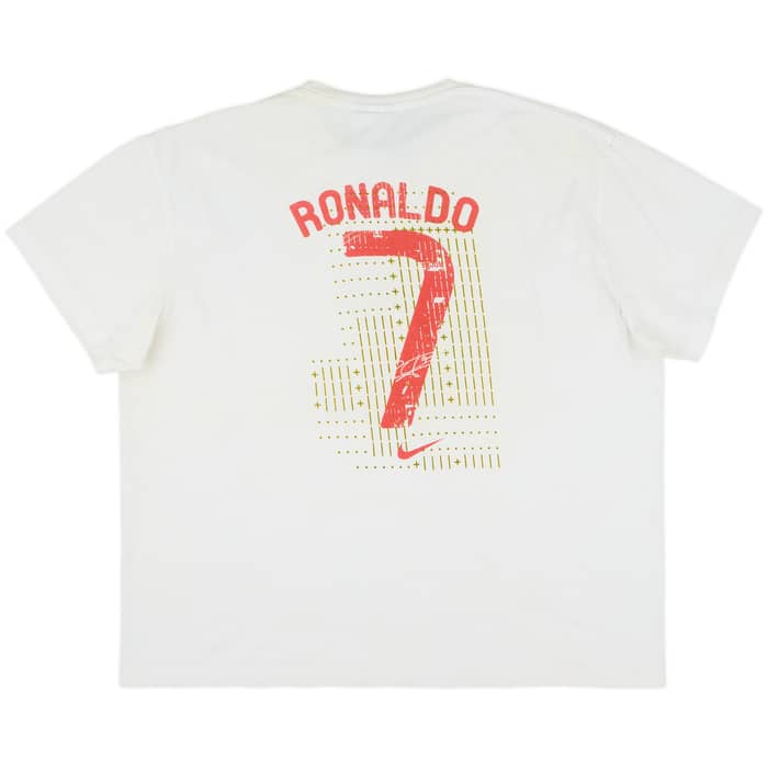 2007 Portugal Nike Graphic Tee Ronaldo #7 - 4/10 - (XXL)