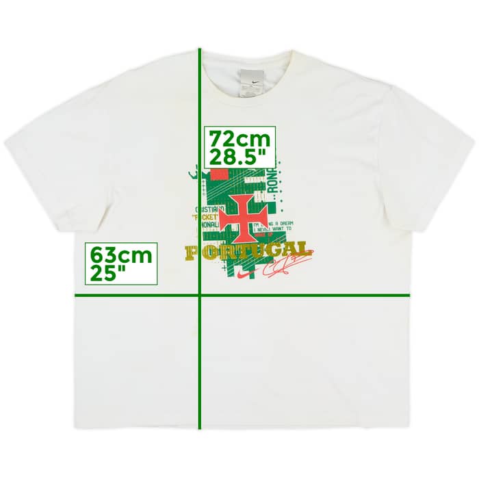 2007 Portugal Nike Graphic Tee Ronaldo #7 - 4/10 - (XXL)