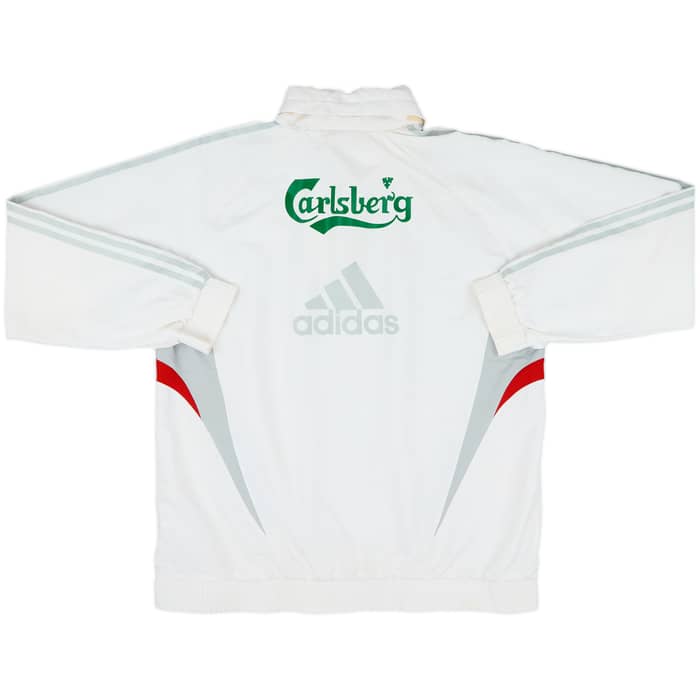 2008-09 Liverpool adidas Formotion Hooded 1/4 Zip Rain Jacket - 8/10 - (XL)