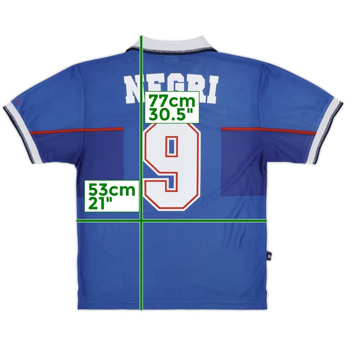 1997-99 Rangers Home Shirt Negri #9 - 6/10 - (S)