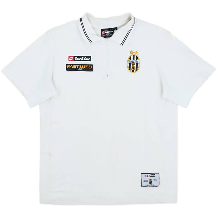 2001-02 Juventus Lotto 1/4 Zip Polo Shirt - 6/10 - (M/L)