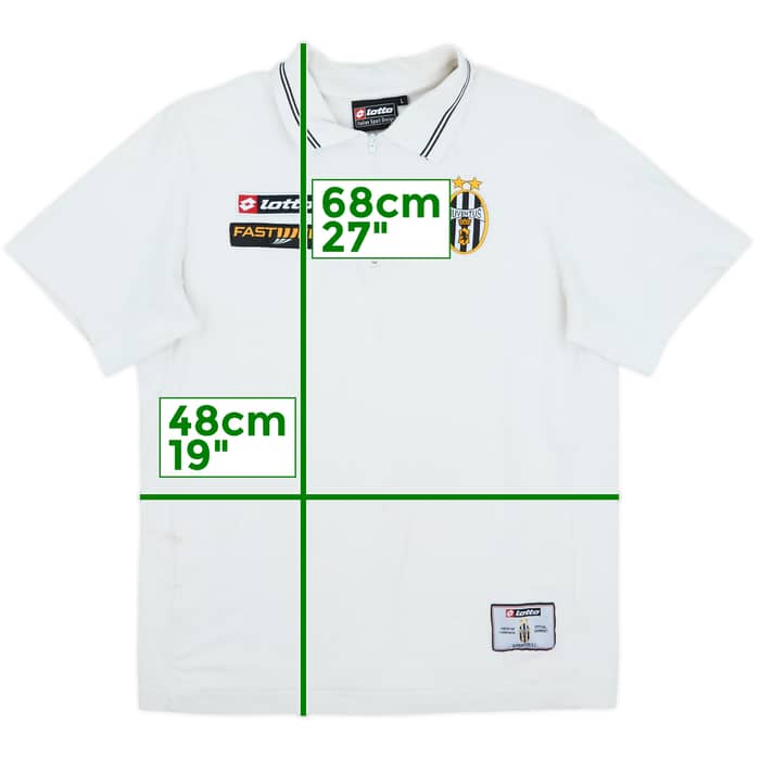 2001-02 Juventus Lotto 1/4 Zip Polo Shirt - 6/10 - (M/L)