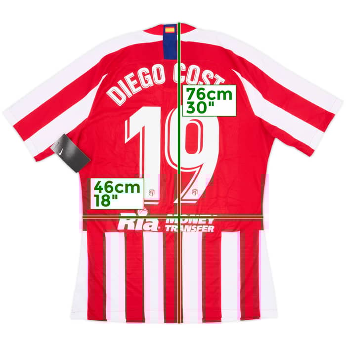 2019-20 Atletico Madrid Player Issue Domestic Home Shirt Diego Costa #19 (L)