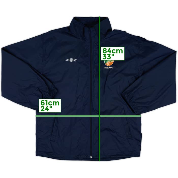 2002-03 Ireland Umbro Hooded Rain Jacket - 7/10 - (L)