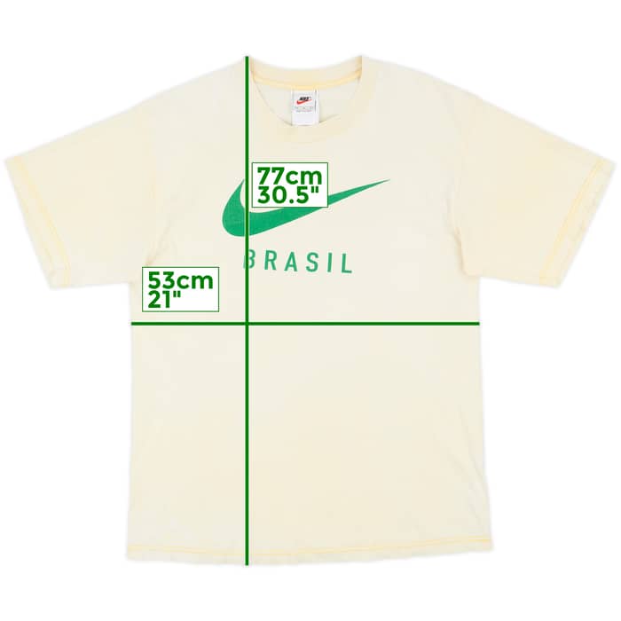 1997-98 Brazil Nike Cotton Tee - 6/10 - (M)