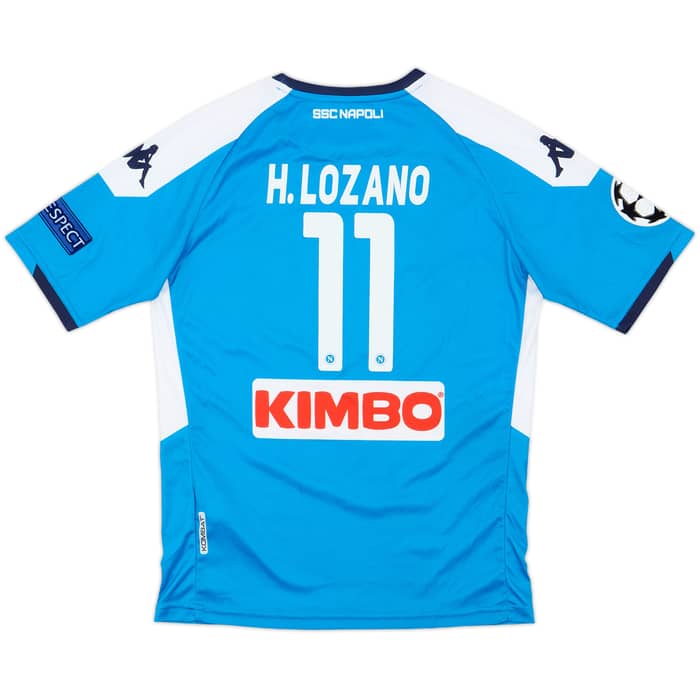 2019-20 Napoli Home Shirt H.Lozano #11 - 10/10 - (M.Boys)