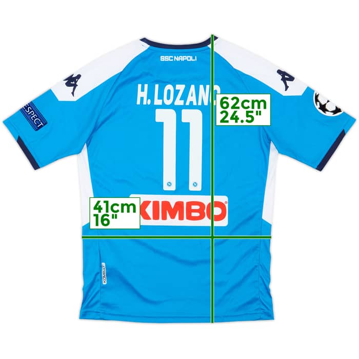 2019-20 Napoli Home Shirt H.Lozano #11 - 10/10 - (M.Boys)