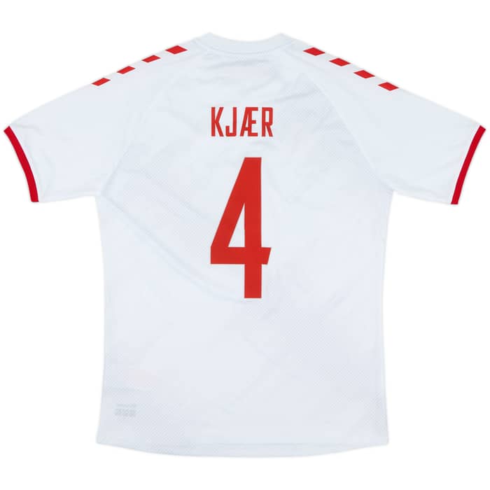 2020-21 Denmark Away Shirt Kjaer #4 - 8/10 - (L)