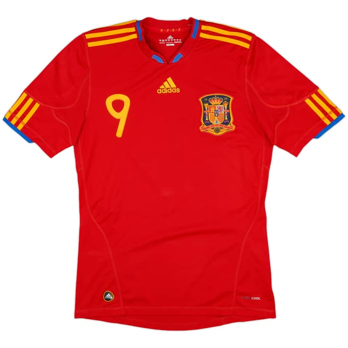 2009-10 Spain Home Shirt Torres #9 - 8/10 - (S)