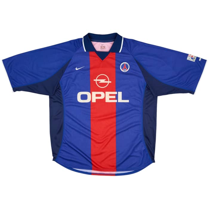2000-01 Paris Saint-Germain Home Shirt Vampeta #3 - 7/10 - (XL)