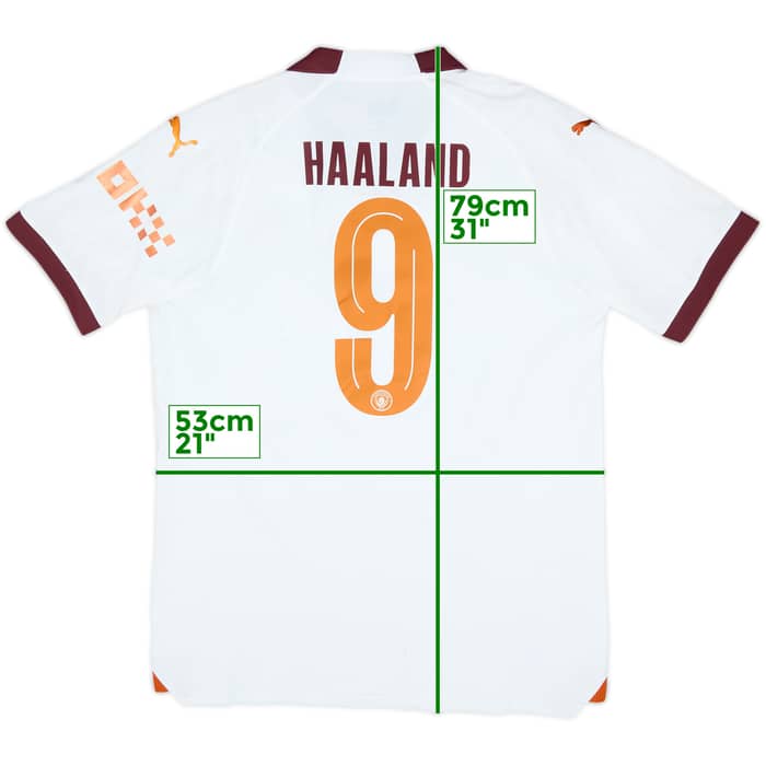 2023-24 Manchester City Authentic Away Shirt Haaland #9 (L)