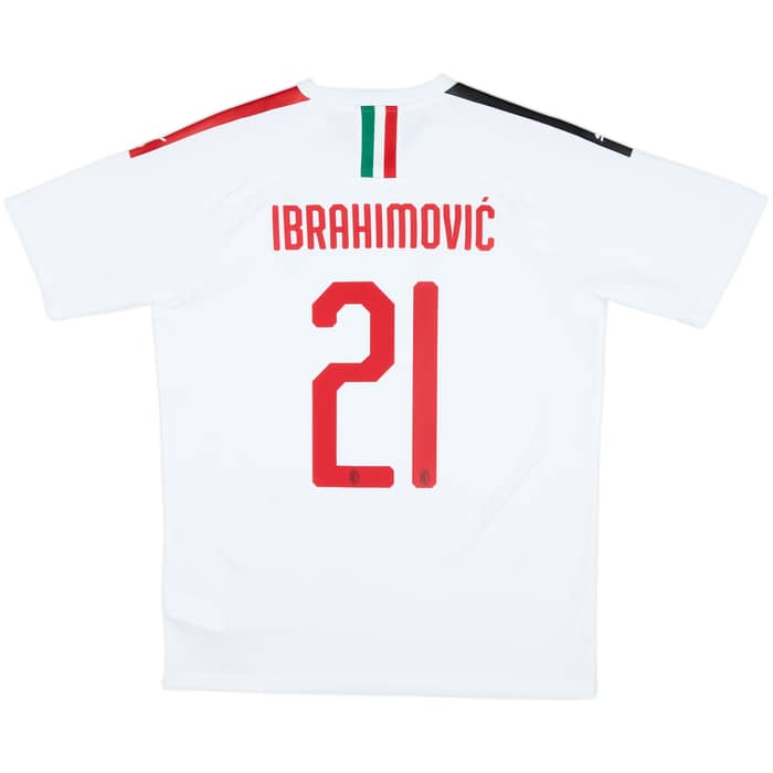 2019-20 AC Milan Away Shirt Ibrahimovic #21 (L)