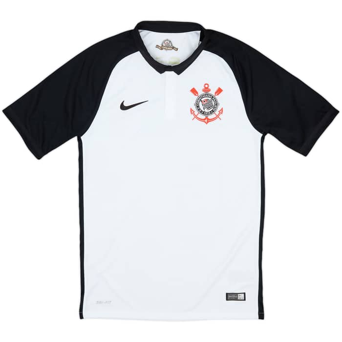 2015 Corinthians Home Shirt - 9/10 - (S)