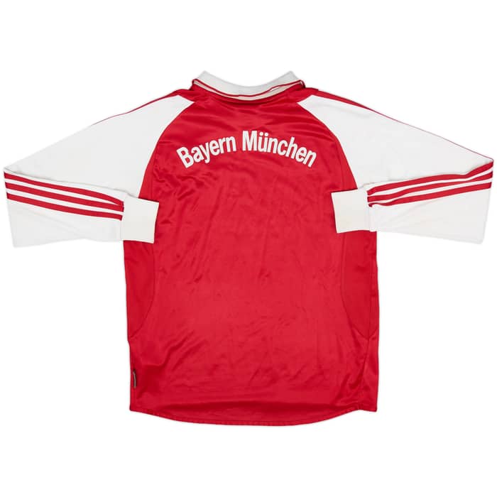 2003-04 Bayern Munich Home L/S Shirt - 7/10 - (XL.Boys)