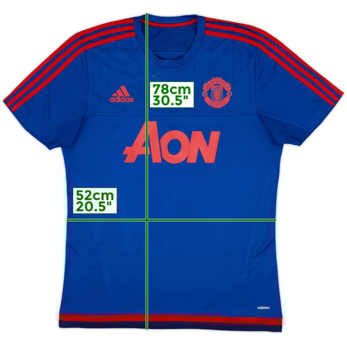 2015-16 Manchester United adidas Training Shirt - 5/10 - (L)