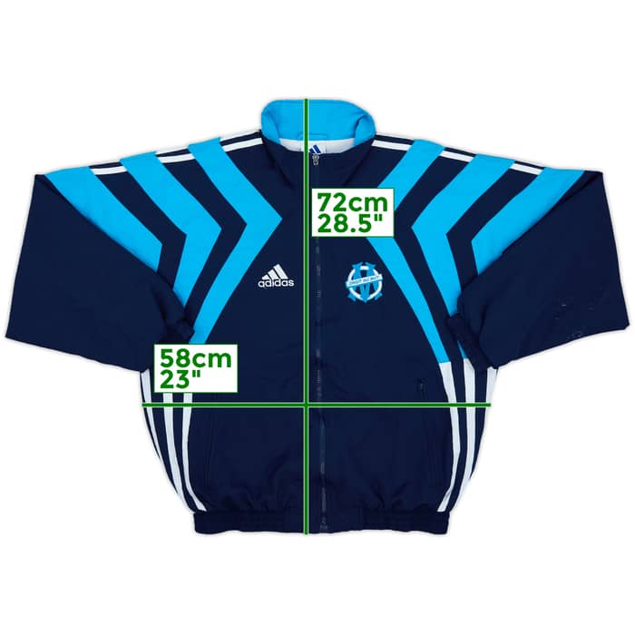 1998-99 Olympique Marseille adidas Track Jacket - 6/10 - (M)