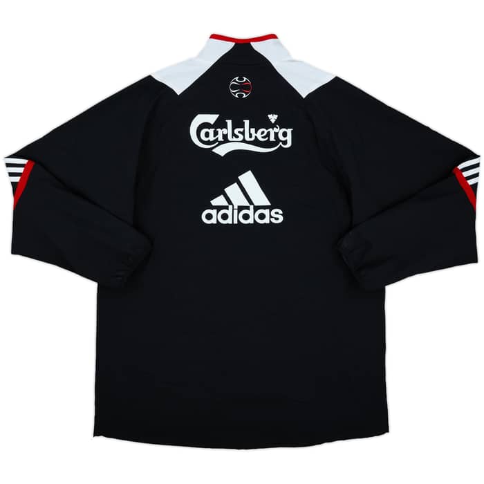 2007-08 Liverpool adidas 1/4 Zip Track Jacket - 10/10 - (L)