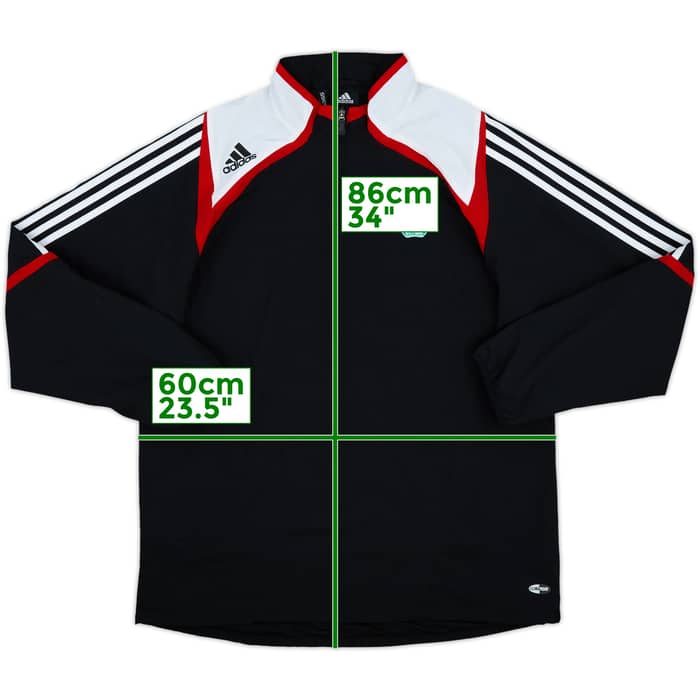 2007-08 Liverpool adidas 1/4 Zip Track Jacket - 10/10 - (L)