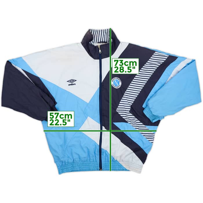 1991-93 Napoli Umbro Track Jacket - 6/10 - (XL)