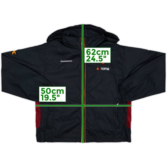 2004-05 Roma Diadora Hooded Rain Jacket - 6/10 - (L)