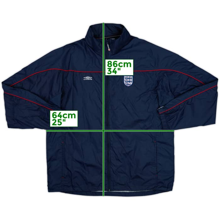 2000-02 England Umbro Hooded Rain Jacket - 10/10 - (XL)
