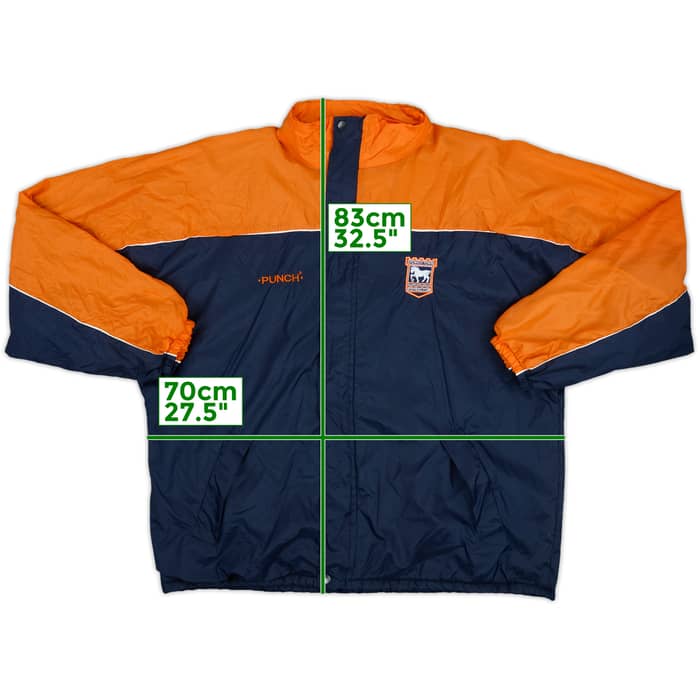 1998-00 Ipswich Punch Hooded Rain Jacket - 7/10 - (XXL)
