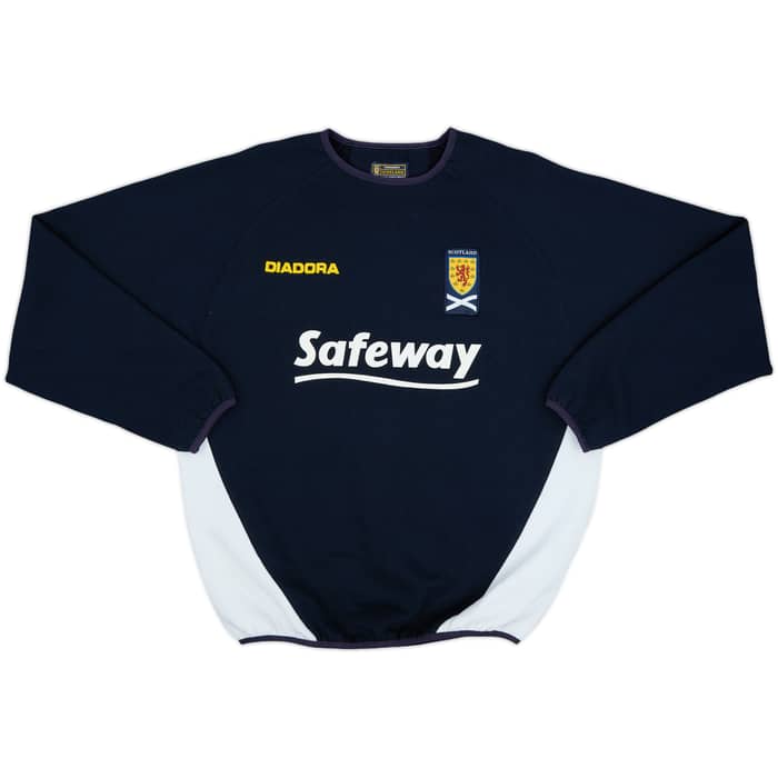 2003-04 Scotland Diadora Sweat Top - 8/10 - (S)