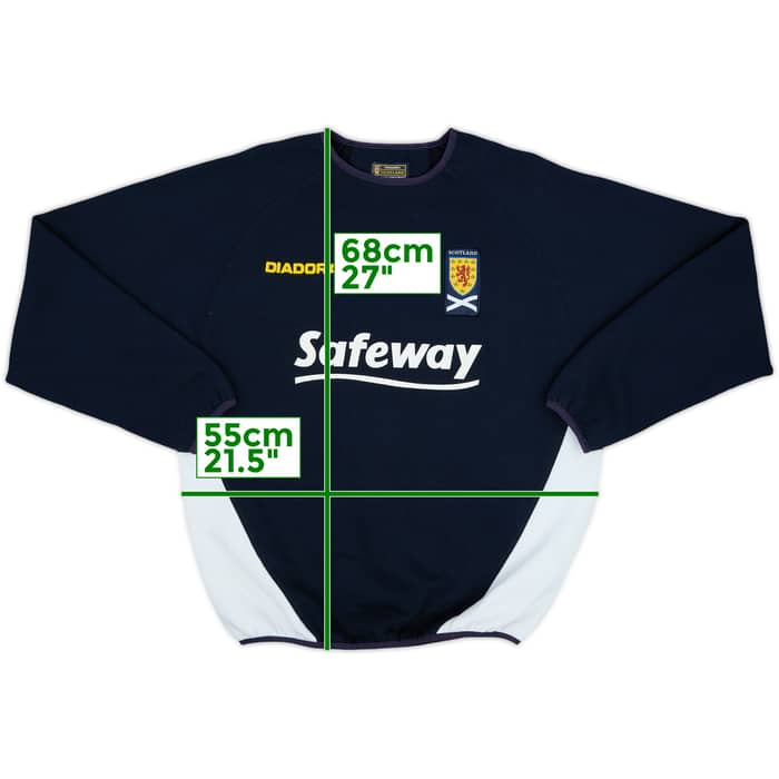 2003-04 Scotland Diadora Sweat Top - 8/10 - (S)