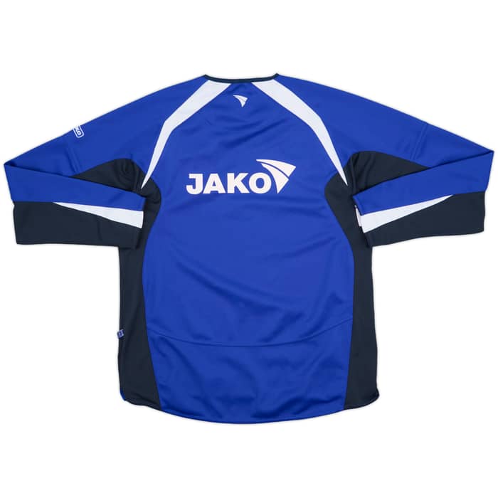 2007-09 Leicester Jako Player Issue 1/4 Zip Drill Top #16 - 8/10 - (L)