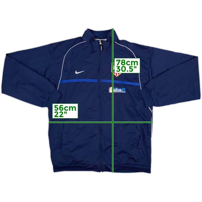 2002-03 Atletico Madrid Nike Track Jacket - 8/10 - (XL)