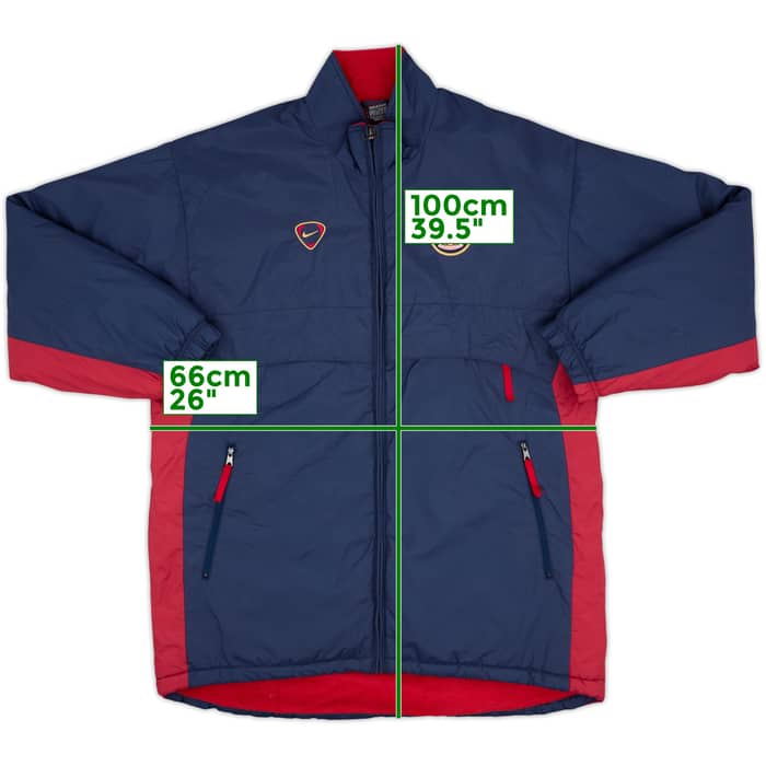 2000-01 Arsenal Nike Padded Bench Coat - 10/10 - (L)