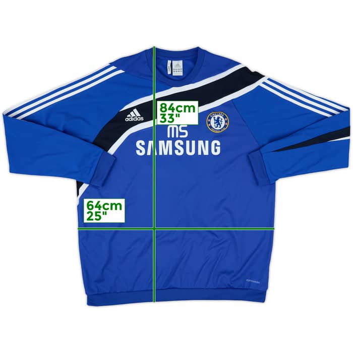 2009-10 Chelsea adidas Staff Issue Sweat Top MS - 8/10 - (XXL)