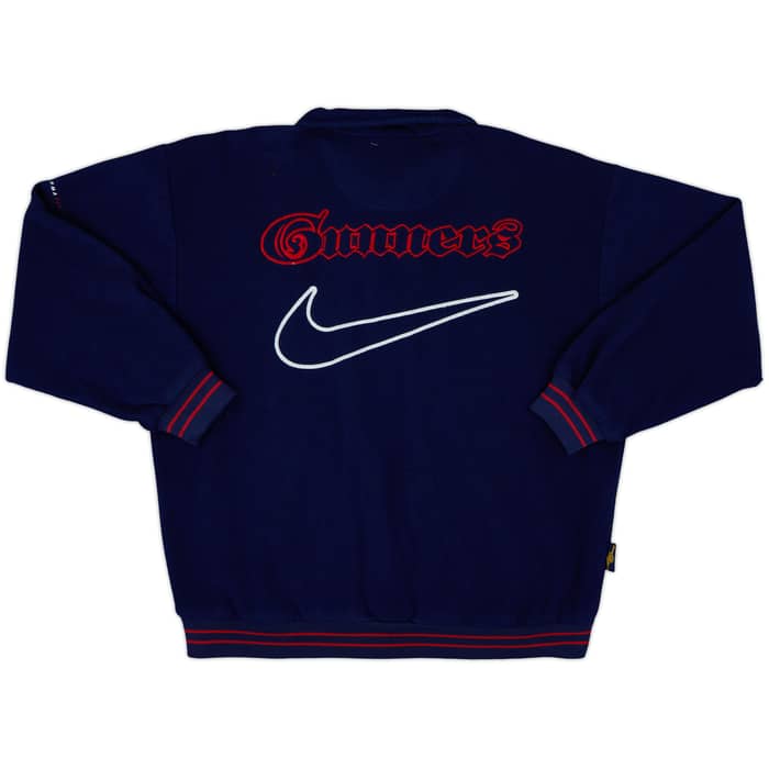 1996-98 Arsenal Nike 1/4 Zip Fleece Top - 8/10 - (M)