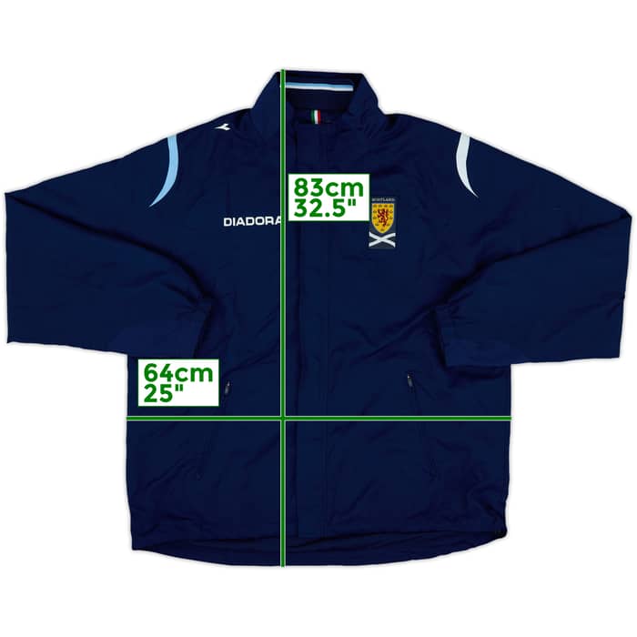 2007-08 Scotland Diadora Track Jacket - 9/10 - (XL)