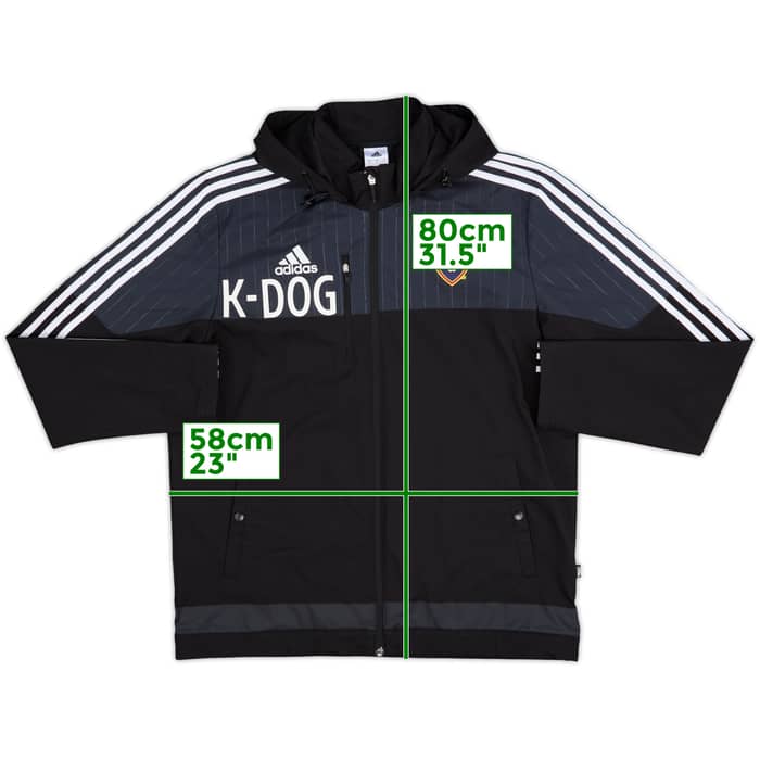 2014-15 Real Salt Lake Player Issue adidas Hooded Rain Jacket K-Dog - 8/10 - (L)