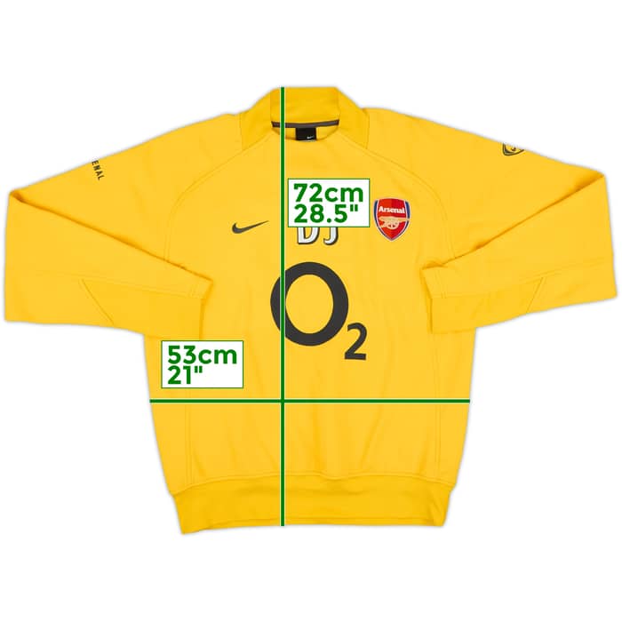 2005-06 Arsenal Nike Staff Issue Sweat Top DJ - 8/10 - (M)