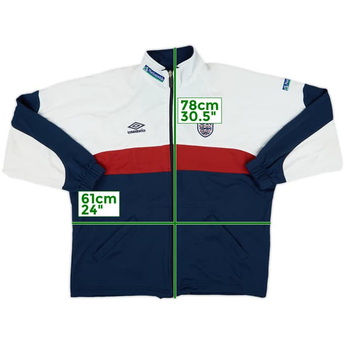 1999-00 England Umbro Track Jacket - 8/10 - (M)