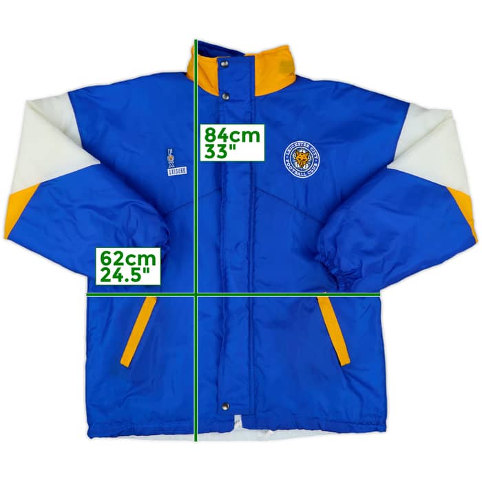 1994-95 Leicester Fox Leisure Padded Bench Coat - 8/10 - (L)