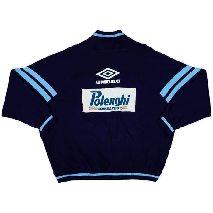 1992-94 Lazio Umbro Player Issue 1/4 Zip Cotton Track Jacket - 8/10 - (L)