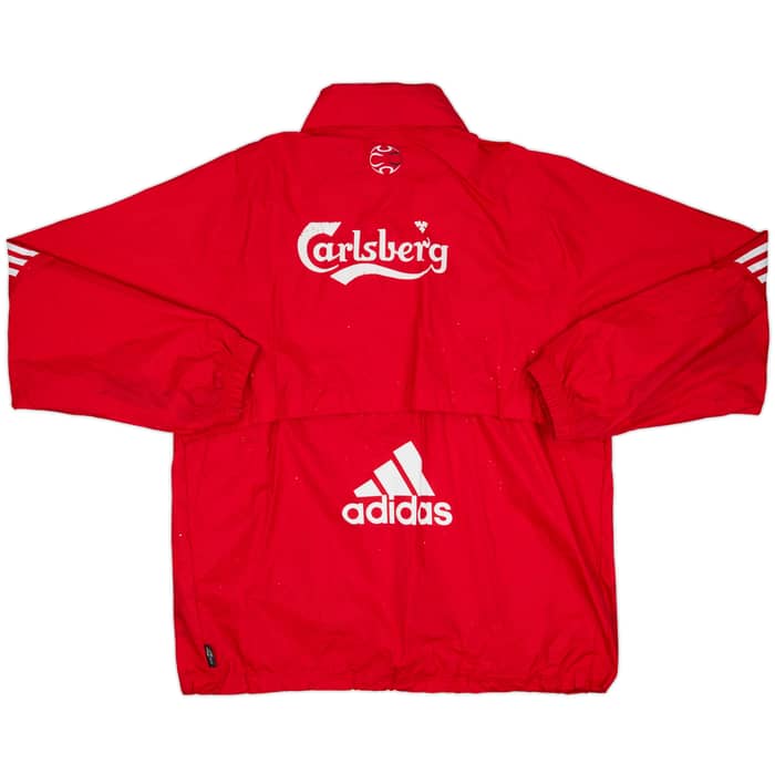 2007-08 Liverpool adidas Staff Issue Hooded Rain Jacket RPR - 6/10 - (L/XL)