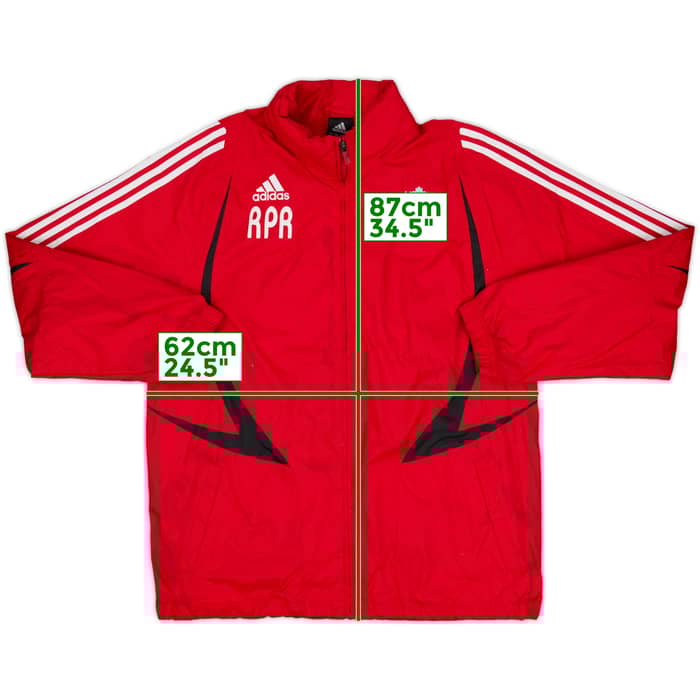 2007-08 Liverpool adidas Staff Issue Hooded Rain Jacket RPR - 6/10 - (L/XL)