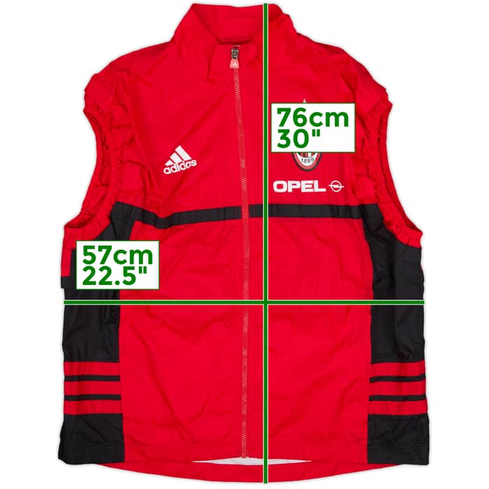 2004-05 AC Milan adidas Waterproof Gilet - 5/10 - (M)