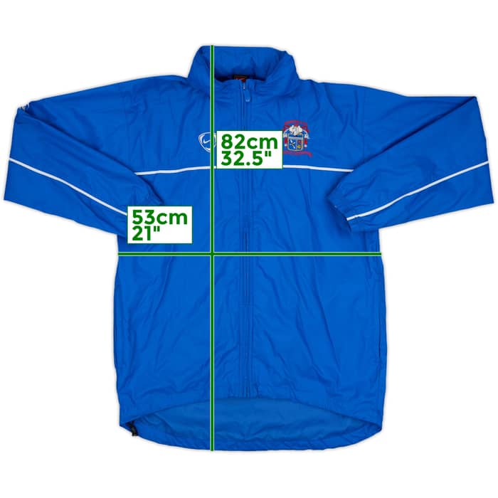 2004-05 Aston Villa Hummel 1/4 Zip Track Jacket - 8/10 - (L)