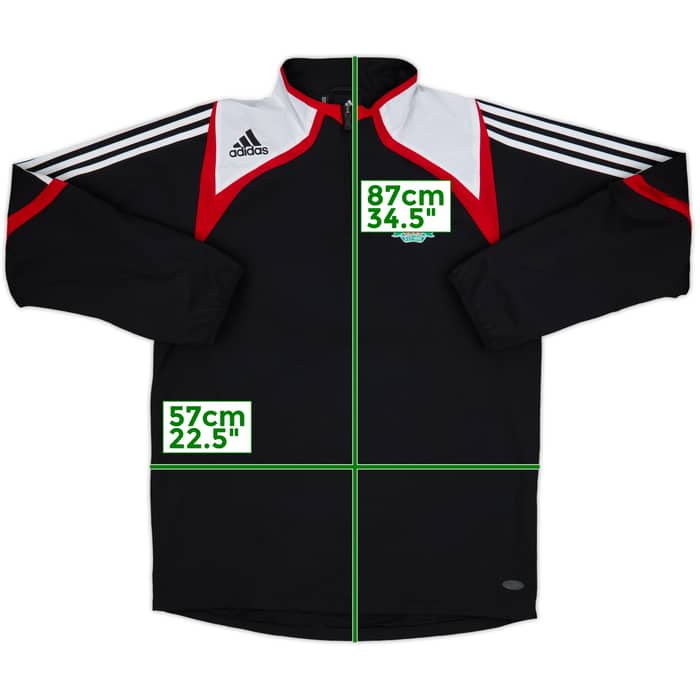 2007-08 Liverpool adidas 1/4 Zip Drill Top - 8/10 - (M)