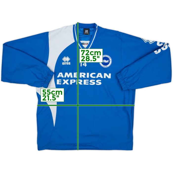 2012-13 Brighton Player Issue Errea Drill Top #14 - 8/10 - (S)