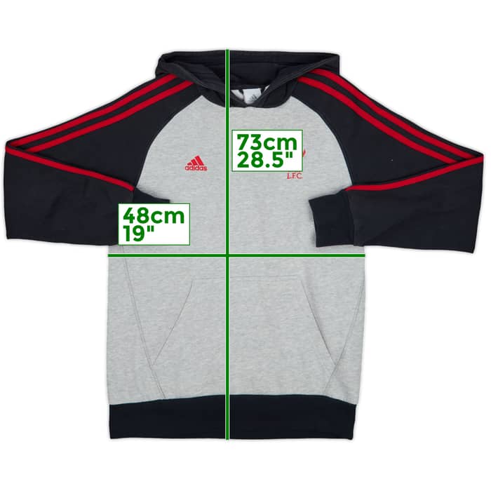 2011-12 Liverpool adidas Hooded Sweat Top - 8/10 - (S)